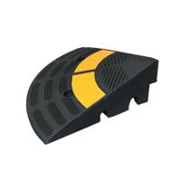 HDUT KERB RAMP END 300X300 YLW/BLK