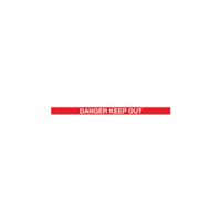 RED POST DANGER KEEP OUT RED/WHT PK2