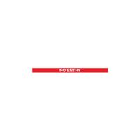 TWIN RED POST NO ENTRY RED/WHITE PK2