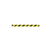 BARRIER BLK WITH YLW/BLK BELT 23M