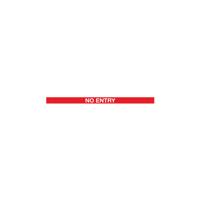MAGN BARRIER BLK NO ENTY REDWHT 9.1