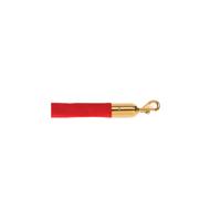ECO VELOUR ROPE RED 1.8M P/BRASS