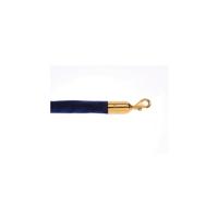 ECO VELOUR ROPE BLUE 1.8M P/BRASS
