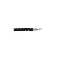 25MM BRAIDED ROPE BLK 1.8M P/CHROME