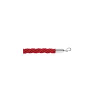 25MM BRAIDED ROPE RED 1.8M P/CHROME