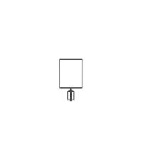 A3 SIGN VERT FRAME BLACK BELT
