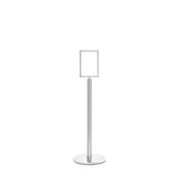 SIGN STAND P/CHROME PST A4 VERT SIGN