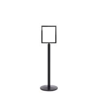 SIGN STANDS BLACK POST WITH A3 VERTI