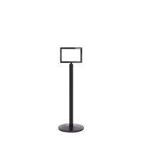 SIGN STANDS BLACK POST WITH A4 HORIZ