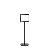 SIGN STANDS BLACK POST WITH A3 HORIZ