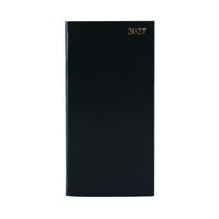 SLIM DESK DIARY PTRT WTV BLACK 2027