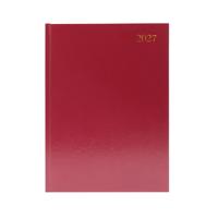 DESK DIARY 2 DPP A4 BURGUNDY 2027