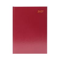 DESK DIARY WTV A5 BURGNDY 2027