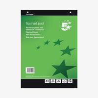 5 STAR RECYCLED FLIPCHART PAD A1 PK5