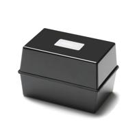 5 STAR CARD INDEX BOX 6X4 INCH BLACK