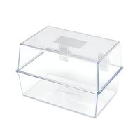 5 STAR CARD INDEX BOX 6X4IN CRYSTAL