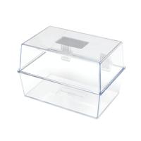 5 STAR CARD INDEX BOX 8X5IN CRYSTAL