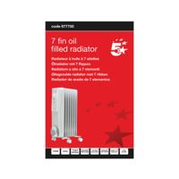 7 FIN OIL FILLED RADIATOR 1500W WHT