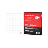 A4 SHEET LAB 38.1X21.2MM PK6500