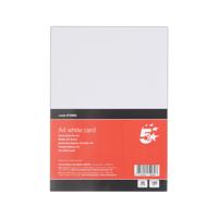 5 STAR A4 WHITE CARD 160GSM PK50