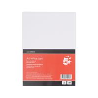 5 STAR A4 WHITE CARD X10 CARDS PK12