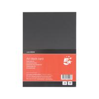 5 STAR A4 BLACK CARD X10 CARDS PK12