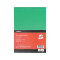 5 STAR A4 GREEN CARD X10 CARDS PK12