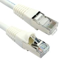 CAT6A S/STP LSOH PATCH CABLE 1M WHT