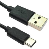 USB-C TO USB-A CABLE 15W 1M BLACK