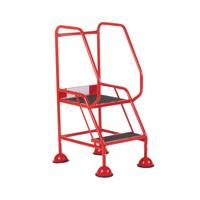 UK DOMED FEET ASLIP 2 TREAD STEP RED