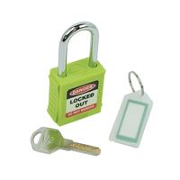 STD SHACKLE SAF LOCKOUT PADLOCK GRN