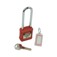 LONG SHACKLE SAF LOCKOUT PADLOCK RED