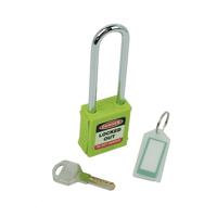 LONG SHACKLE SAF LOCKOUT PADLOCK GRN
