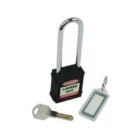 LONG SHACKLE SAF LOCKOUT PADLOCK BLK
