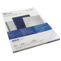 GBC HiClear A4 Binding Cover 250 Micron Super Clear (Pack of 50) 41606E