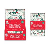 XMAS PNT TABLECLOTH 1320X1780MM PK12