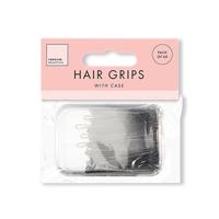 HAIR GRIPS WITH CASE X60 BLACK PK48