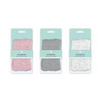 TOWEL HEADBAND ASSORTED PK24