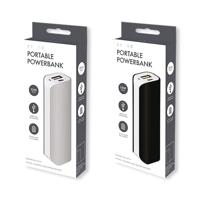 PORT POWER BANK 2200MAH GRY/BLK PK12