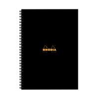 Rhodia Business A4 Book Wirebound Hardback 160 Pages Black (Pack of 3) 119232C