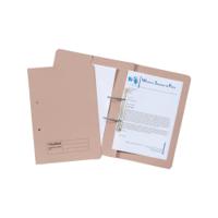 Exacompta Guildhall Transfer Spiral Pocket File 315gsm Foolscap Buff (Pack of 25) 349-BUF