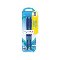 PAPERMATE FLEXGRIP RETR BPEN BLU PK2