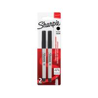 SHARPIE PERM MARKER UFINE BLK PK2