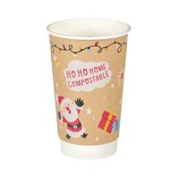 DBL WALL XMAS ICON HOT CUP 16OZ P500
