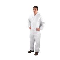 X Large White Non-Woven Coverall DC03