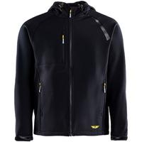 MENS BLK HOODED SOFTSHELL JACKET 3XL