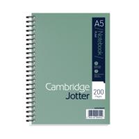 Cambridge Ruled Margin Wirebound Jotter Notebook 200 Pages A5 (Pack of 3) 400039063