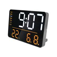 UNILUX NUMI DIGITAL WALL CLOCK BLACK