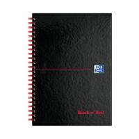 Black n' Red Wirebound Ruled Perforated Hardback Notebook A5 (Pack of 5) 100080220