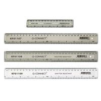 Q-Connect Metric and Imperial Ruler Clear 150mm KF01106